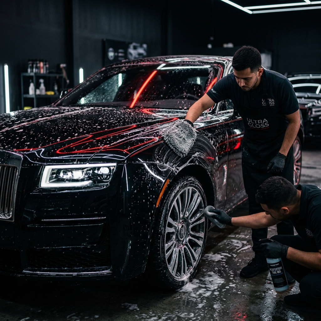 Maintenance Wash exterior foam wash and interior cleaning